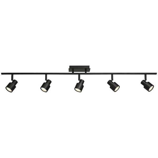 Access Lighting Lincoln, 5 Light Adjustable LED Track, Matte Black Finish 63075LEDDLP-MBL - main